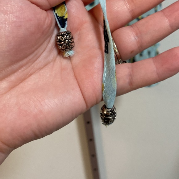 JODIFL Ligh Blue Animal Print Blouse with Wide Bell Statement Sleeves - Picture 5 of 8